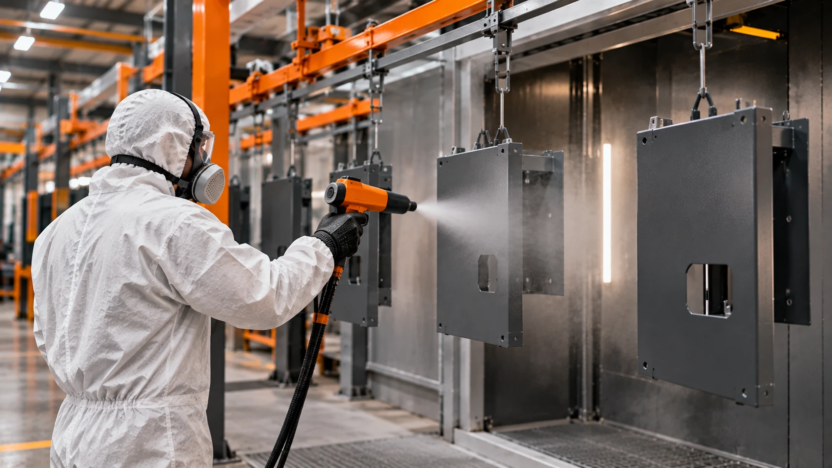 Coating booth and curing oven